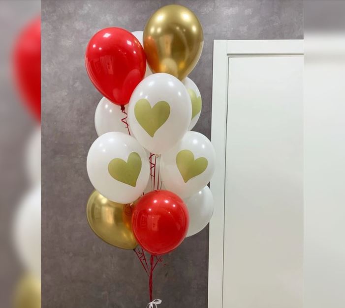 Latex And Chrome Balloon Bunch
