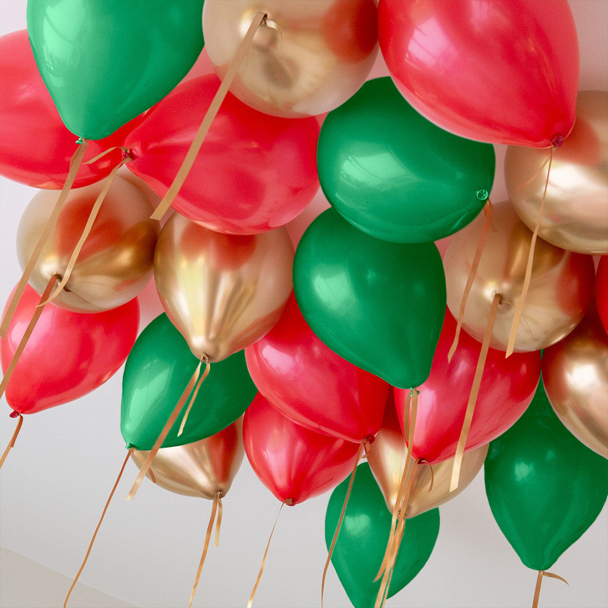 Chrome And Latex Ceilings Balloon Bouquet