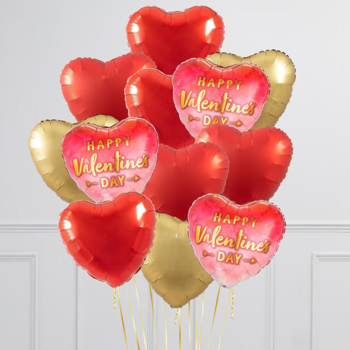 Valentine Day Heart Balloon Bouquet