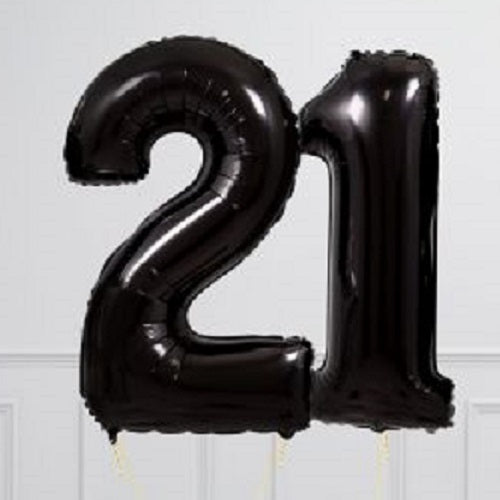 Party Balloon Black Gold Theme Helium Balloons Bouquet-24