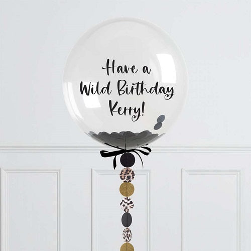 Party Balloon Black Gold Theme Helium Balloons Bouquet-31