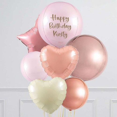 Party Balloon Rose Gold Helium Balloons Bouquet -13