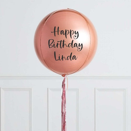 Party Balloon Rose Gold Helium Balloons Bouquet -17