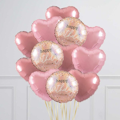 Party Balloon Rose Gold Helium Balloons Bouquet -18
