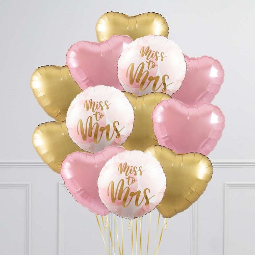 Party Balloon Rose Gold Helium Balloons Bouquet -19