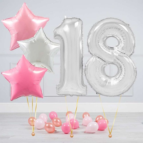 Party Balloon Rose Gold Helium Balloons Bouquet -20