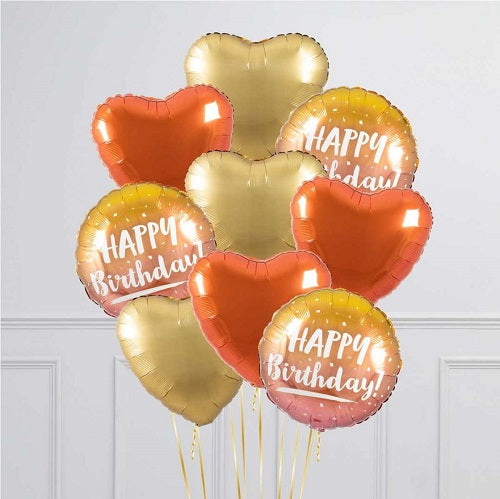Party Balloon Rose Gold Helium Balloons Bouquet -24