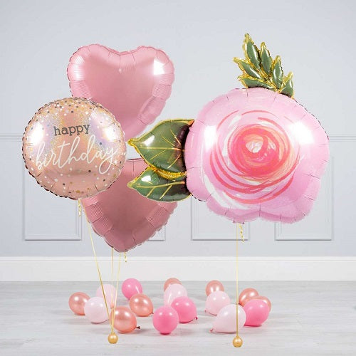 Party Balloon Rose Gold Helium Balloons Bouquet -25