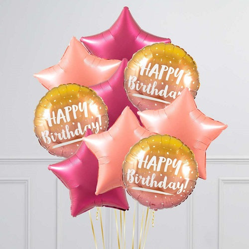Party Balloon Rose Gold Helium Balloons Bouquet -29