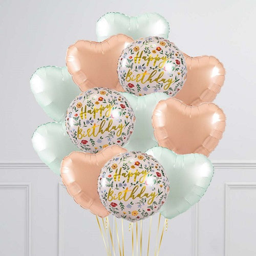 Party Balloon Rose Gold Helium Balloons Bouquet -35