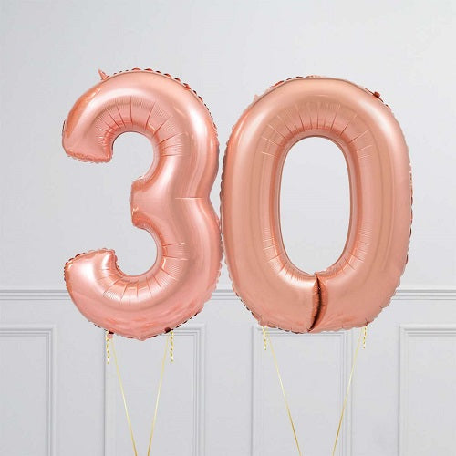 Party Balloon Rose Gold Helium Balloons Bouquet -36