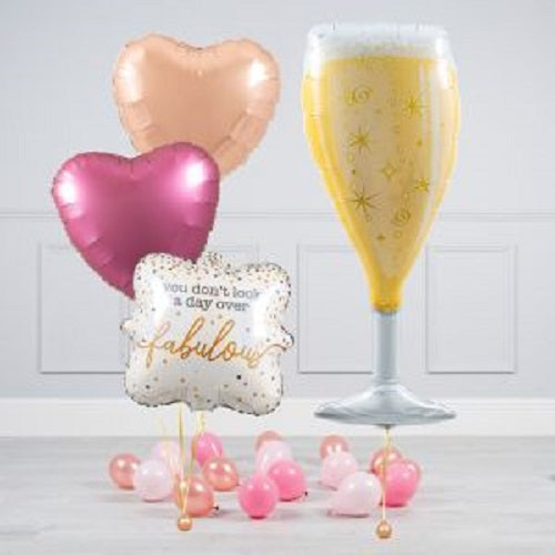 Party Balloon Rose Gold Helium Balloons Bouquet -39