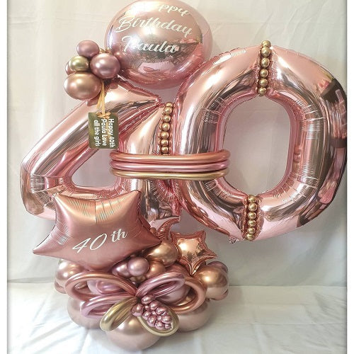 Party Balloon Rose Gold Helium Balloons Bouquet -41