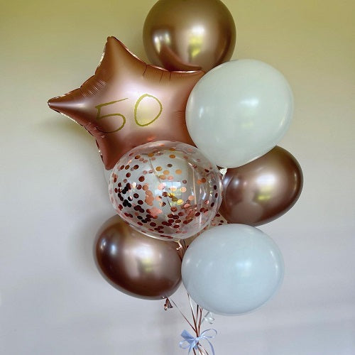 Party Balloon Rose Gold Helium Balloons Bouquet -44