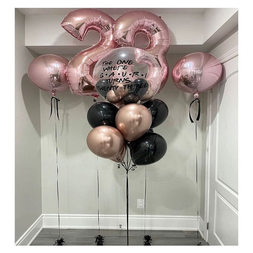 Party Balloon Rose Gold Helium Balloons Bouquet -46