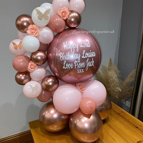 Party Balloon Rose Gold Helium Balloons Bouquet -48