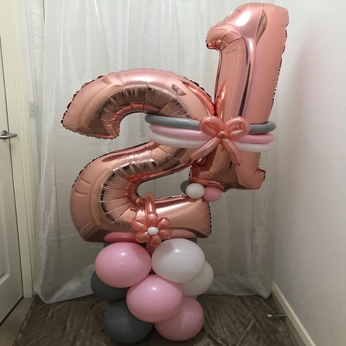 Party Balloon Rose Gold Helium Balloons Bouquet -49