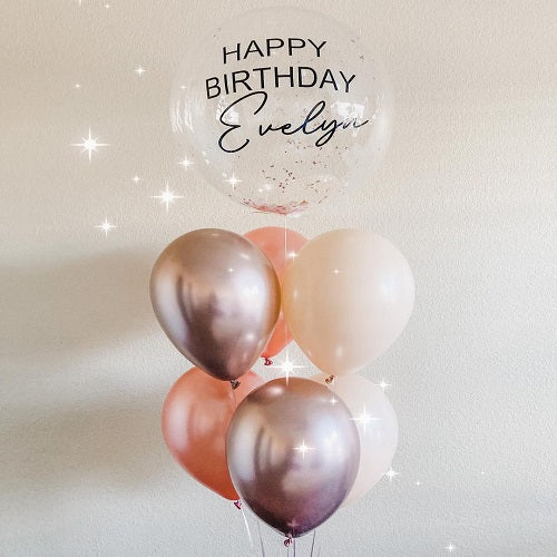 Party Balloon Rose Gold Helium Balloons Bouquet -51