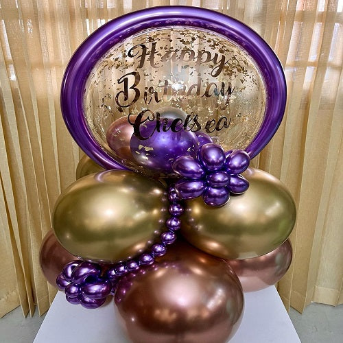 Party Balloon Rose Gold Helium Balloons Bouquet -53