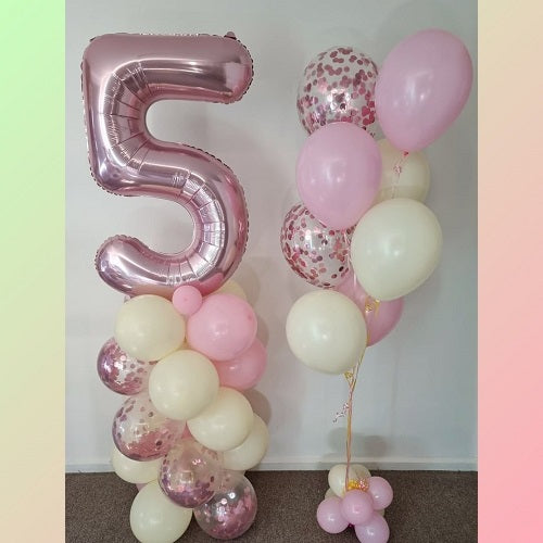 Party Balloon Rose Gold Helium Balloons Bouquet -55
