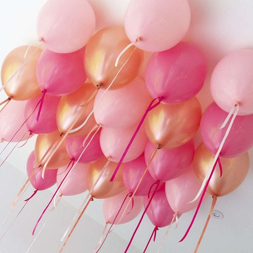 Party Balloon Rose Gold Helium Balloons Bouquet -6