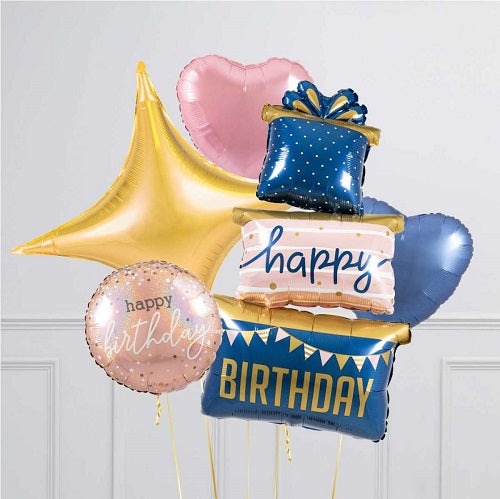 Party Balloon Rose Gold Helium Balloons Bouquet -9