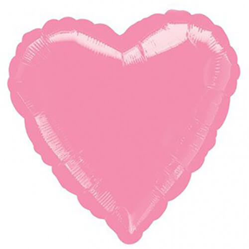 Party Balloon 18" Metallic pink Heart Foil Balloon S15