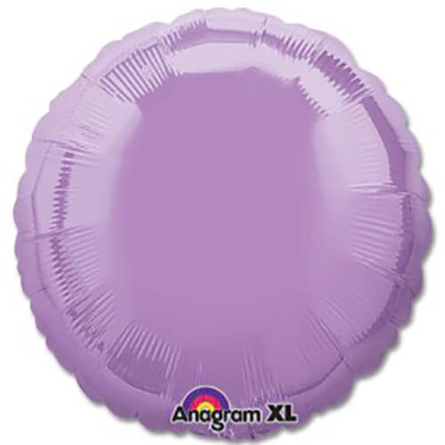 Party Balloon 18" Metallic Lavendar Circle Foil Balloon S15