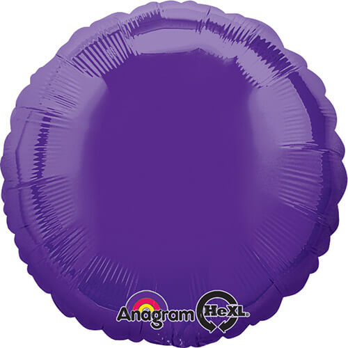 Party Balloon  18" Quartz Purple Circle Foil Balloon S15