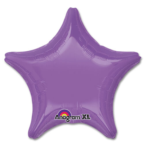 Party Balloon 18" Spring Lilac Purple Star Foil Balloon S15