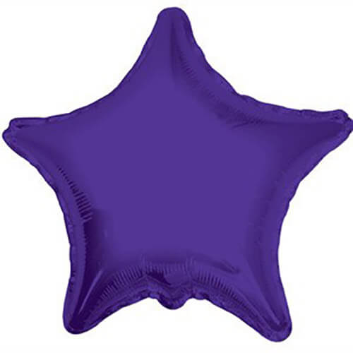 Party Balloon 18"Quartz Purple Star Foil Balloon S15