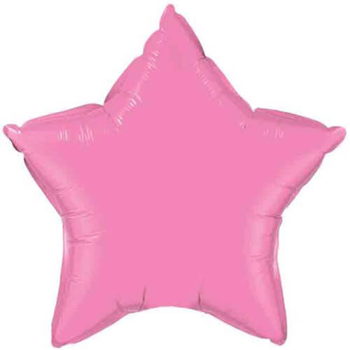 Party Balloon 19" Bubble Gum Pink Star Foil Balloon S15