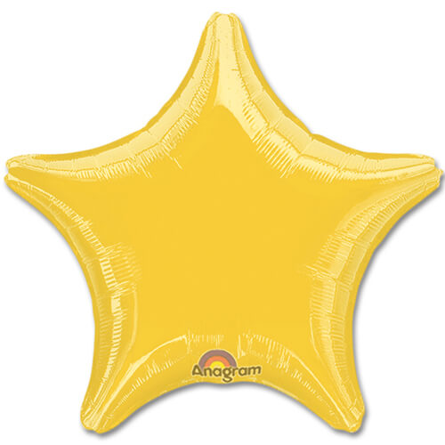Party Balloon 19" Metallic Gold Star Foil Balloon S15