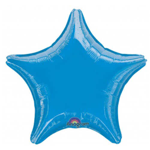 Party Balloon 18"Metallic Blue Star Foil Balloon S15