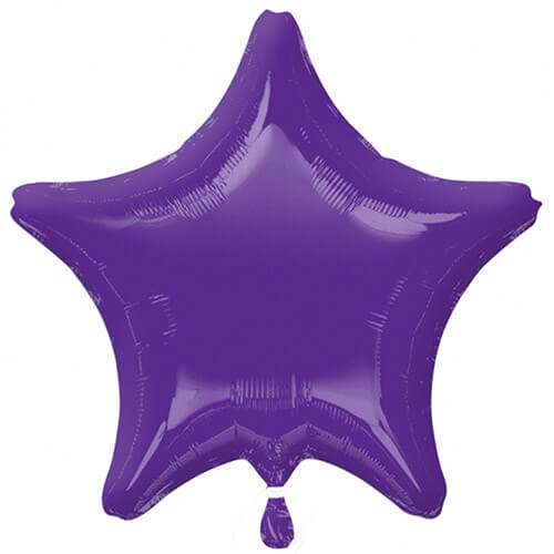 Party Balloon 18" Metallic Purple Star Foil Balloon S15