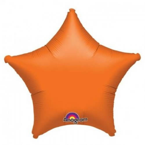 Party Balloon 18" Metallic Orange  Star Foil Balloon S15 