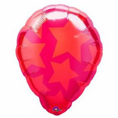 Party Balloon  Red Stars perfect Foil Balloon 18"