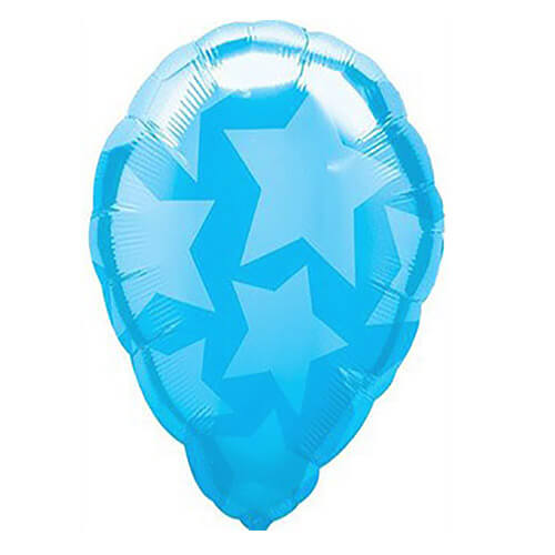 Party Balloon 18" Blue Stars Perfect Foil Balloon S30