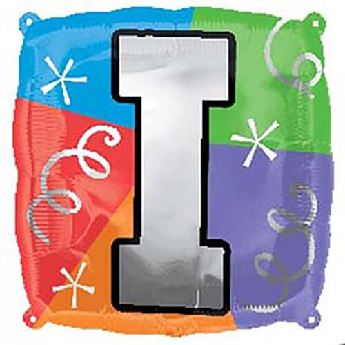 Party Balloon  Letter (I )Quad Foil Balloon 18"