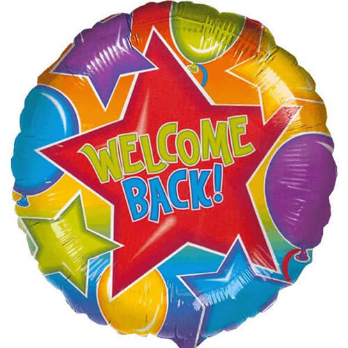 Party Balloon 18" Festive Welcome Back Foil Balloon S40