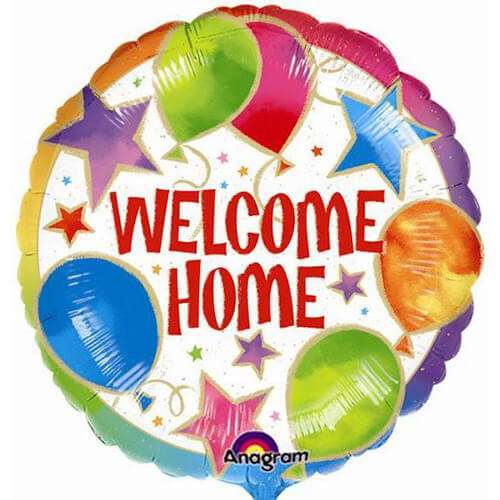 Party Balloon 18" Welcome Home Celebration Foil Balloon S40 