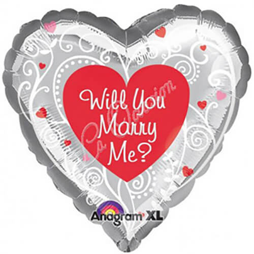 Party Balloon 18"Will You Marry Me Foil Balloon