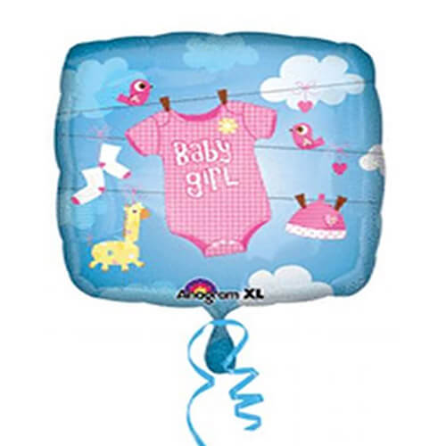 Party Balloon 18" Baby Girl Oneise Foil Balloon S40