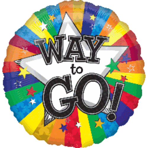Party Balloon 18" Way to Go Foil Balloon S40 