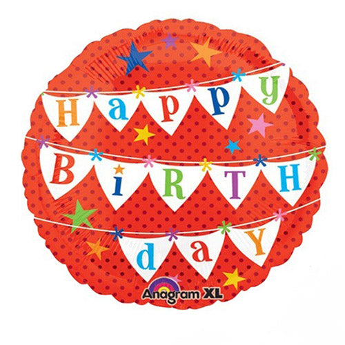 Party Balloon 18" Happy Birthday Banners Foil Balloon 
