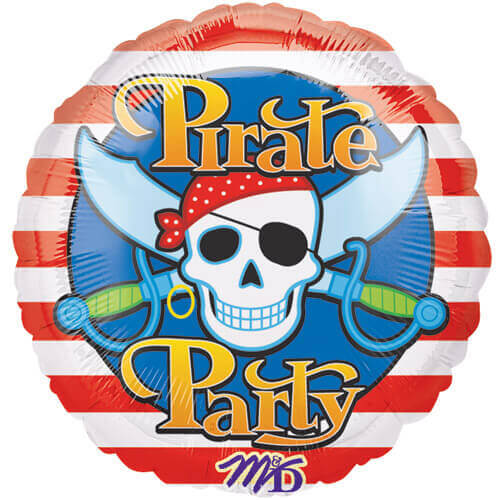Party Balloon 18" Pirate Party Foil Balloon S40