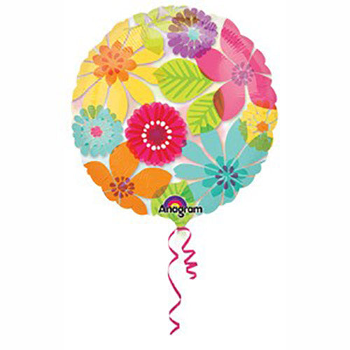 Party Balloon 18"Pink Daisy Foil Balloon S50