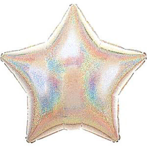 Party Balloon 19" Silver Dazzler Star Foil Balloon S55