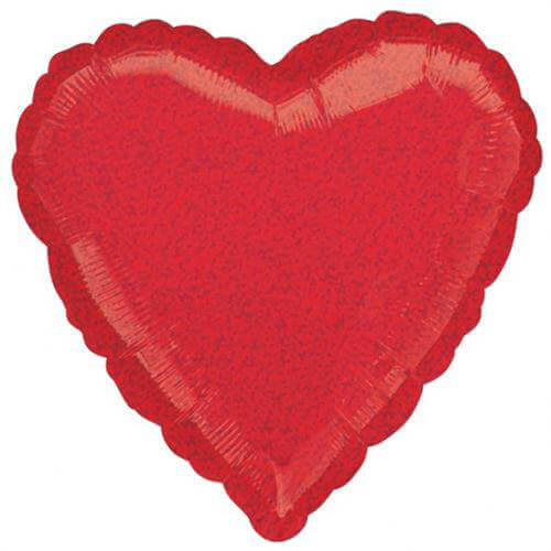 Party Balloon 18" Red Dazzler Heart Foil Balloon S55
