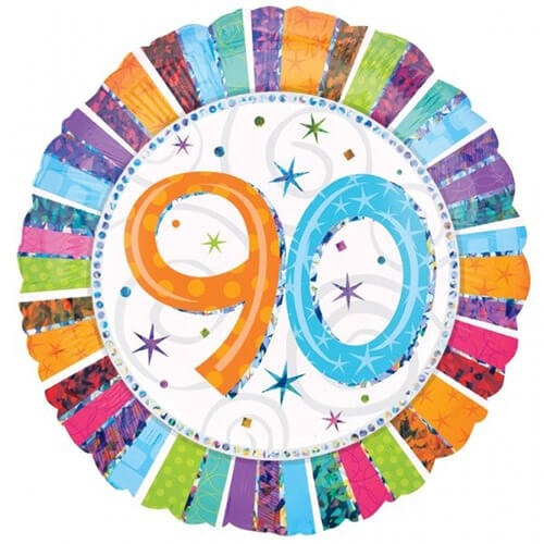 Party Balloon  90th Birthday Foil Balloon 18" 